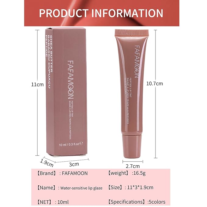 5 Colors Hydrating Lip Glow Oil, Ribbon, Toast, Raspberry jelly, Espresso, White Tinted Lip Oil Gloss, Moisturizing, Hydrating, Nourishing Lip Care Oil for Naturally Plump, Pillowy-soft Lips