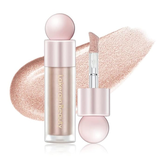 Liquid Highlighter Makeup, Natural Silky Shimmer Finish Liquid Gold Shimmer)