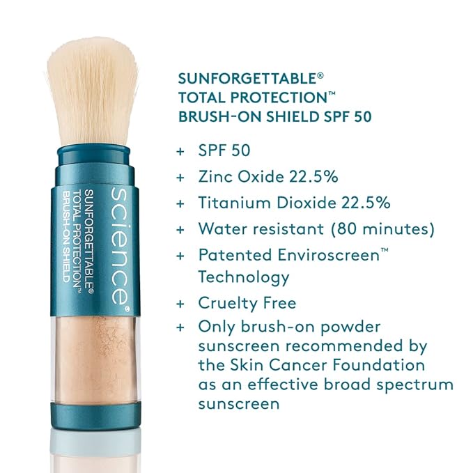 Colorescience Sunforgettable Total Protection Brush-On Shield SPF 50 Multipack - MEDIUM