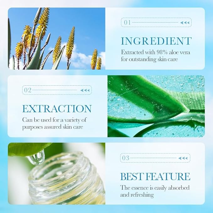 13Pcs Skin Care Products Set, Aloe Hydrating