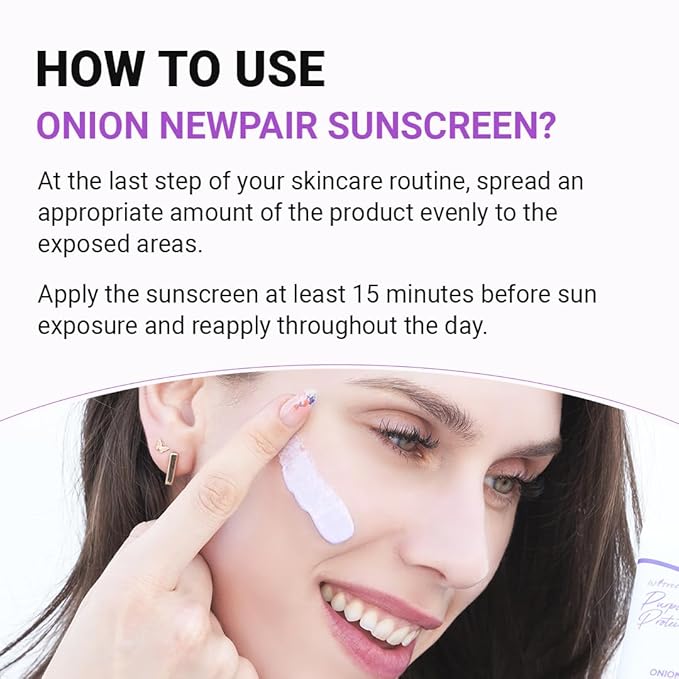 ISNTREE Onion Newpair Sunscreen 50ml, 1.69 fl.oz | SPF 40 PA+++ | Hydrating Sun Protector | Evens Skin Tone | Korean Skincare
