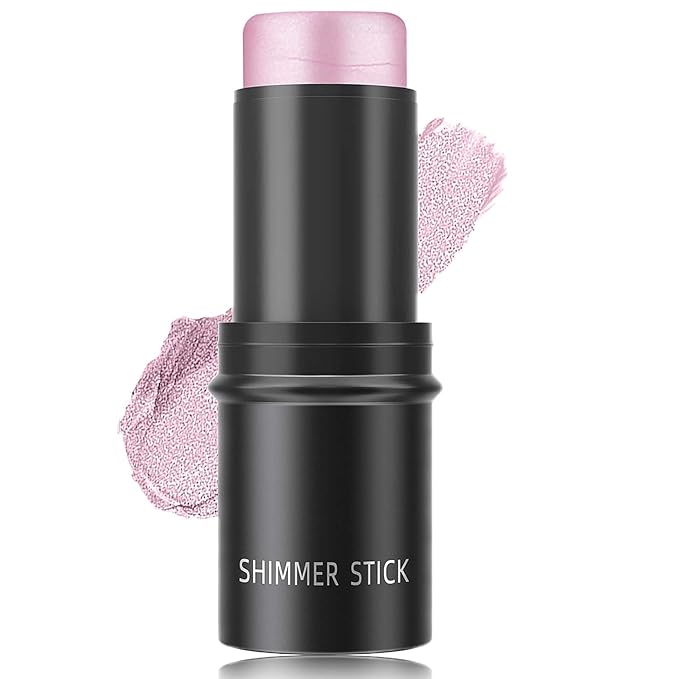 Cream Contour Sticks,Smooth Shimmer Highlighter Makeup Stick,Lightweight Multi for Women(#01)