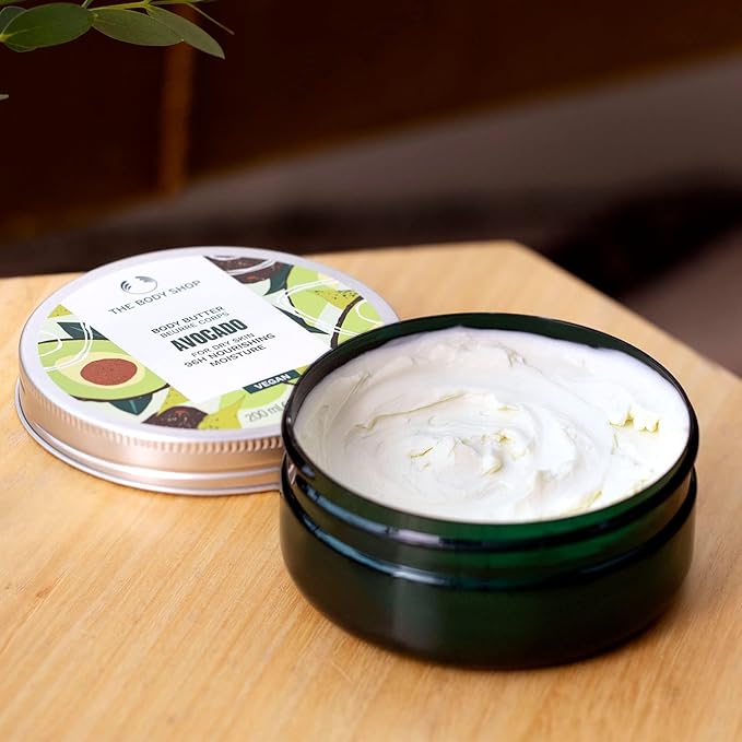 The Body Shop Avocado Body Butter – Nourishing & Moisturizing Skincare for Dry Skin – Vegan – 6.75 oz