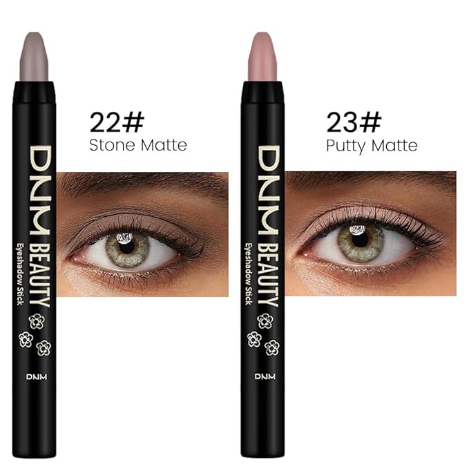 Kaely 2Pcs Cream Eye Shadow Sticks for Older Women, Stone Matte & Putty Matte Natural Eyeshadow Pencil Pens Waterproof, sombras en crema para ojos, 22+23