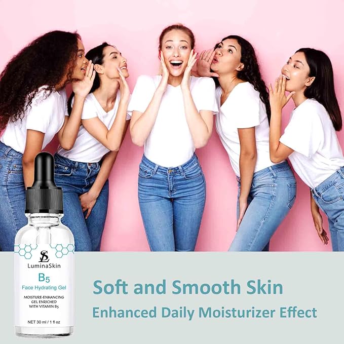 Hydrating Vitamin B5 Gel Skin Moisture-Enhancing Gel, Hyalu B5 Pure Hyaluronic Acid Serum for Face, with Vitamin B5, Anti-Aging Serum for Fine Lines and Wrinkles 30 ml