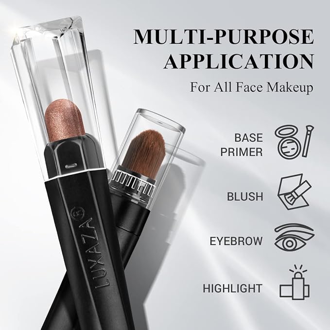 3PCS Eyeshadow Stick,Champagne Metallic And Shimmer Eye shadow Pencil Crayon Brightener Makeup with Crease-proof Formula,Waterproof & Long Lasting Eye Shadow And Eyeliner Pen Set