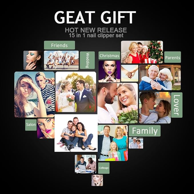 Professional Manicure Set 15 pcs,Stainless