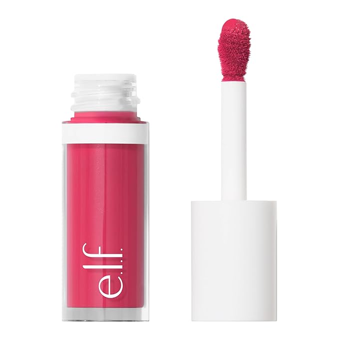 e.l.f. Camo Liquid Blush, Long-lasting Liquid Blush For Hot Pink