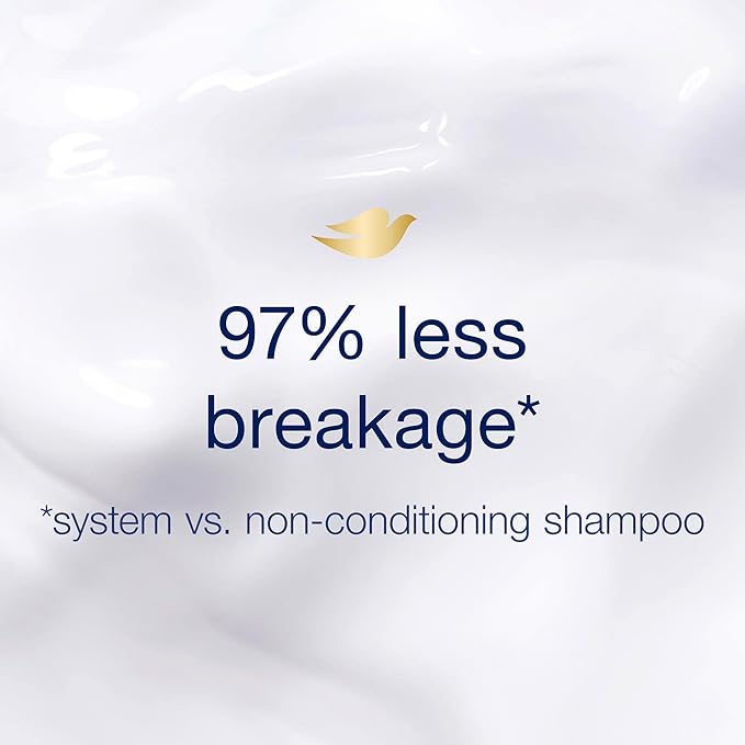 Dove Hair Therapy Shampoo for Damaged Hair Breakage Remedy Hair Shampoo with Nutrient-Lock Serum 13.5 fl oz