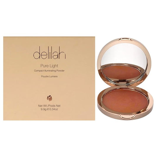 delilah - Pure Light Compact Illuminating Powder - Vegan-Cruelty Free-0. 34 oz