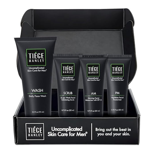 Tiege Hanley Mens Skin Care Set, Essential Skin Tiege