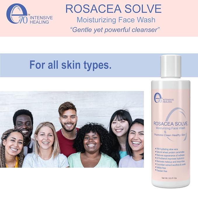 Rosacea solve moisturizing face wash
