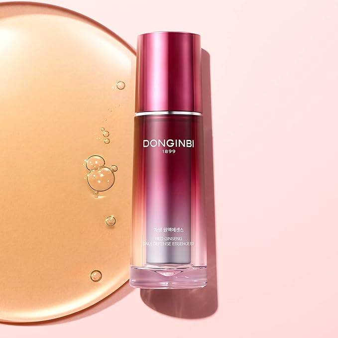 Donginbi Red Ginseng Daily Defense Essence - Antioxidant Serum for Face, Korean Red Ginseng Skin Care, 2.03 floz / 60ml