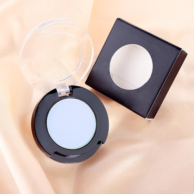 Light Blue Single Matte Eyeshadow Makeup, Cream to Powder Monochrome Eye Shadow for Older Women, Daily Evening Girls Eyeshadow Palette Gift, sombras para ojos, Mini Vegan Travel Eye, #14