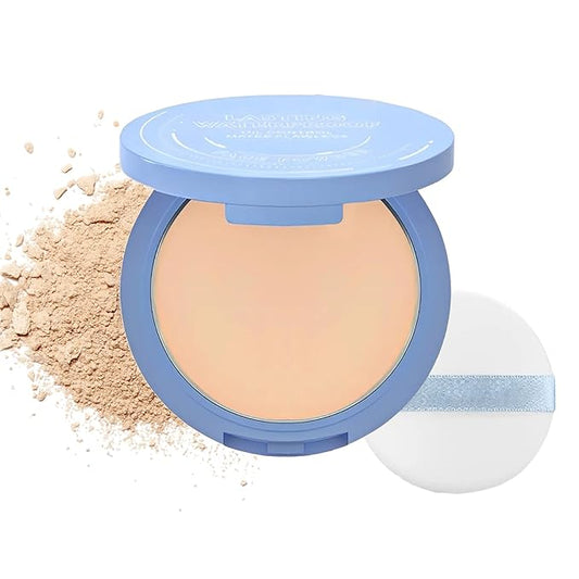 Face Pressed Powder Oil Control Setting Powder Matte Natural Color