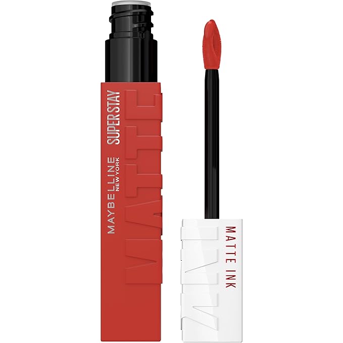 Maybelline Super Stay Matte Ink Liquid Lipstick Makeup, Long Lasting High Impact Color, Up to 16H Wear, Self-Starter, Light Red, 1 Count, Packaging May Vary