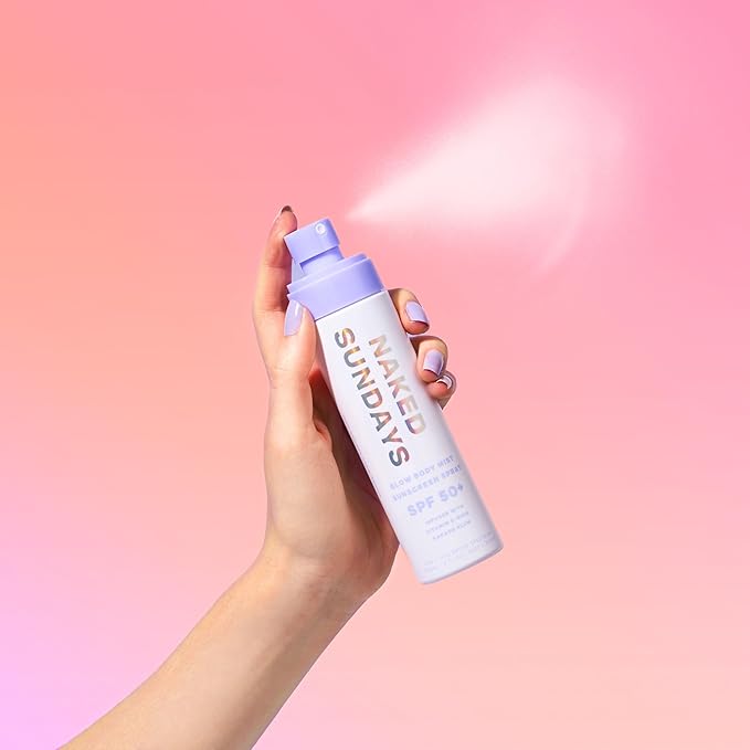 Naked Sundays SPF 50+ Body Mist Sunscreen Spray UVA/UVB Broad Spectrum Mist, 150 ml