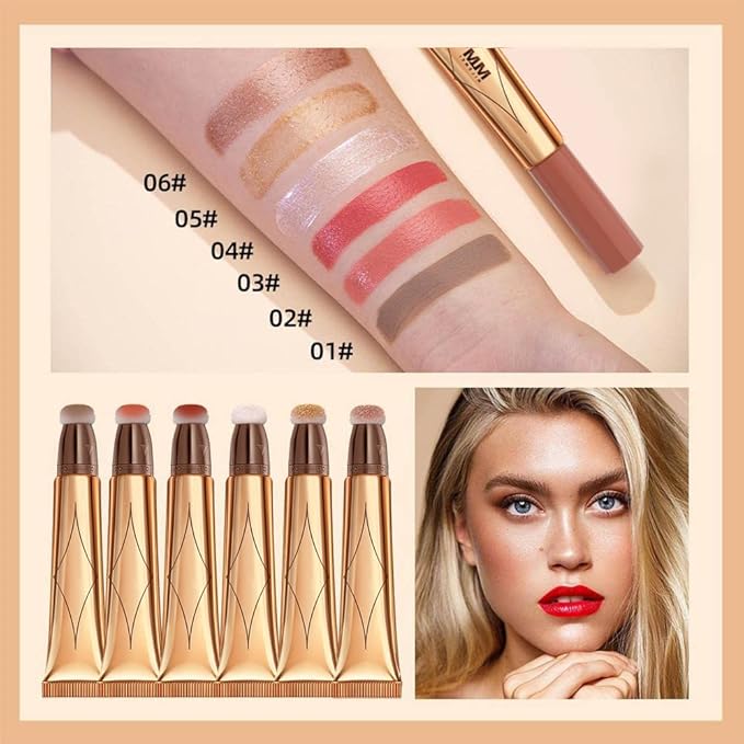 3 Color Contour Beauty Wand, Highlighter ,Blush,Face Concealer .(01#Contour +03#Blush+06#Highlighter)