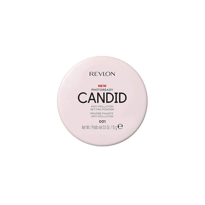 Revlon Setting Powder, PhotoReady Candid Blurring Face Makeup, Translucent, 0. 5 Oz