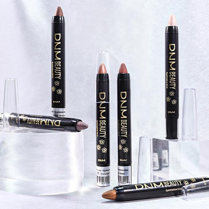 evpct Stone Matte Cream Eye Shadow Brightener Sticks Set for Eyes, Stone Matte Pencil Eye shadow Applicator Stick Pen Palette Makeup Waterproof sombras en crema para ojos 22#