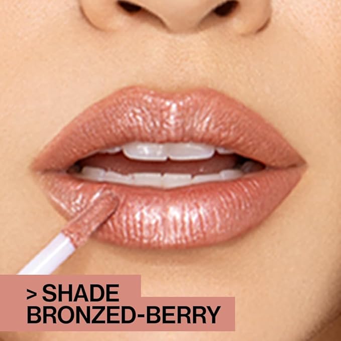 wet n wild MegaSlicks Lip Gloss, Ultra-Glossy, Vitamin-E Enriched, Ultra-Gloss High Shine Moisturizing, Cruelty-Free & Vegan - Crystal Clear