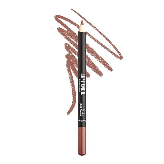 Professional Slim Lip Pencil, Creamy Soft Lip Liner, Smooth Long-Lasting Rich Lip Color, Natural Lip Makeup, Water-Resistant Lip Crayon (Soft Brown)