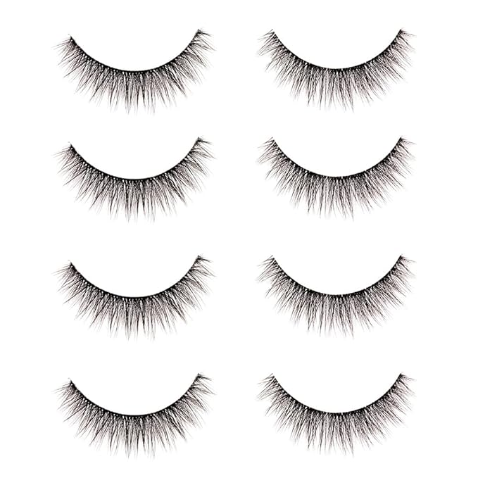 Ardell Faux Mink Lashes 815, Ultra-Soft, Natural Look False Eyelashes, Reusable Strip Lashes, 4 Pairs, 1 Pack