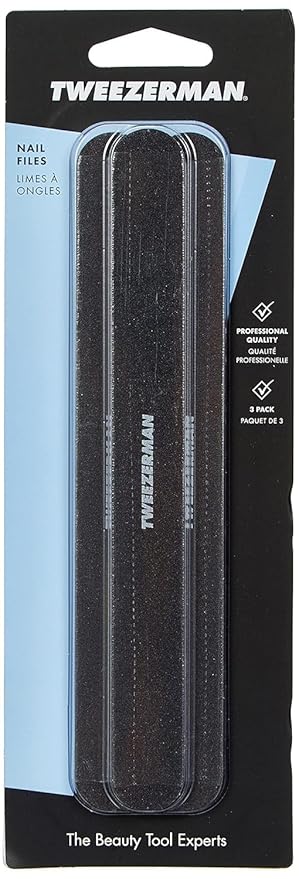 Tweezerman Professional Nail Files, (Pack of 3)
