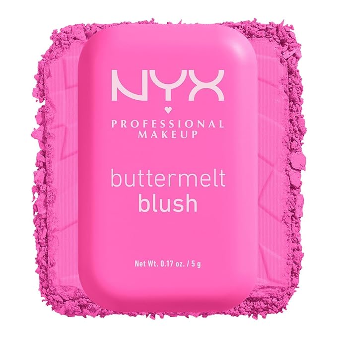 NYX PROFESSIONAL MAKEUP Buttermelt Powder Blush, Fade and Butta Half