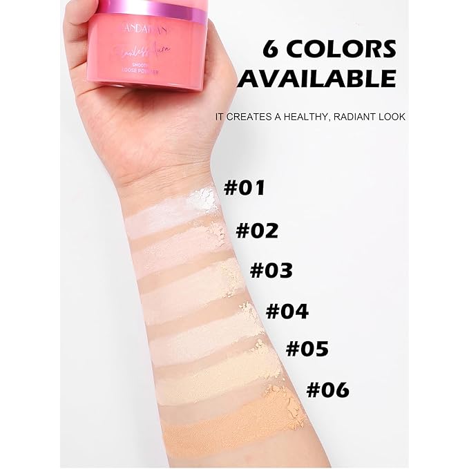 Loose Face Powder Setting Powder Makeup 0. (V06)With Powder Puff 67oz