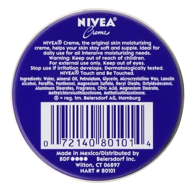 NIVEA Scented Creme - 1oz Travel Size Tins (Pack of 36) - Hydrating Whole Body Moisturizer for Dry Skin