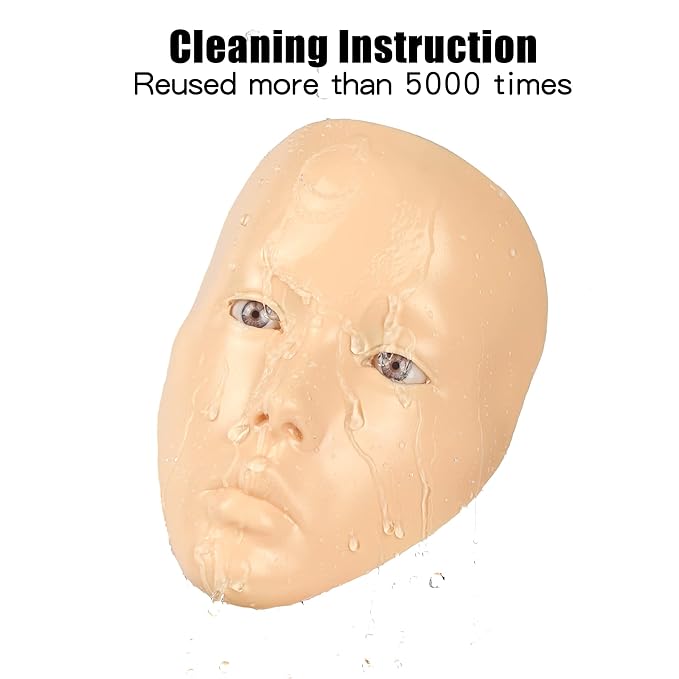 Makeup Practice Mannequin Face, 5d Reusable