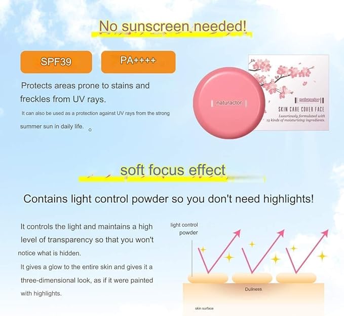 NATURACTOR Concealer 152 Natural Skin Care Cover Face 7 oz