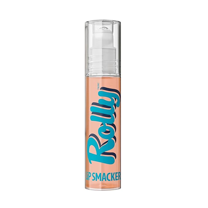 Lip Smacker Rolly Lip Gloss, Classic Roller-Ball Design for a Cooling Sensation, Hydrating & Moisturizing Shine - Peach