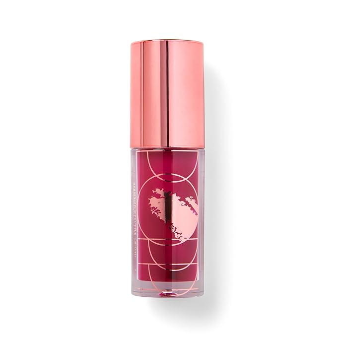 Dreamy Gleamy Tinted Lip Oil, Moisturizing, Shiny, Cruelty-Free, Vegan, Hydrating, Non-Sticky Tinted Lip Gloss, 5ml (Berry Cute)