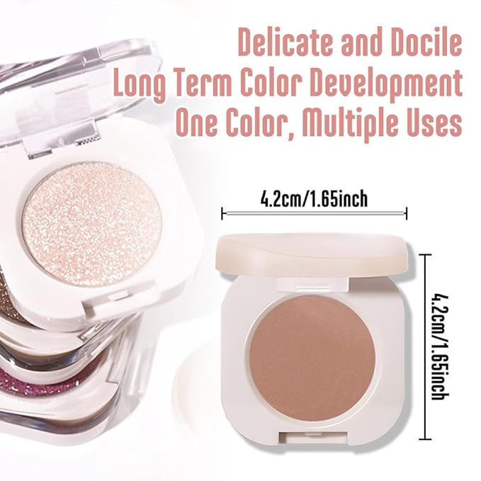 Pressed Single Matte Eyeshadow Palette, Brown eyeshadow For Old Women, Pigmented Waterproof Sombras Para Ojos, Single Pressed Powder Vegan, Talc, Paraben & Cruelty Free(05)