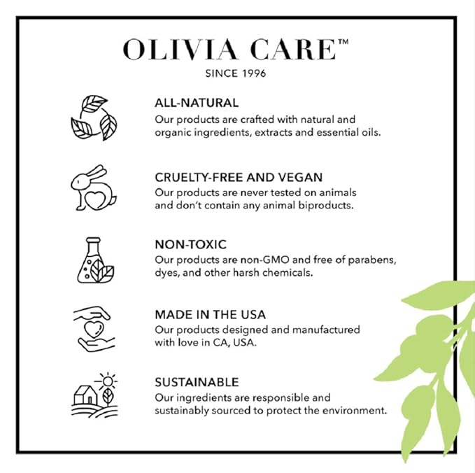 Olivia Care Antibacterial Hand Soap - Infused with Sage & Tea Tree Oil & Lemon Verbena Fragrance, Cleansing, Germ-Fighting, Moisturizing Hand Wash for Kitchen & Bathroom -18.5 fl oz