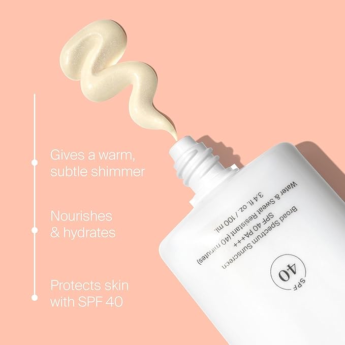 Supergoop! Glowscreen Body SPF 40 PA+++, 3.4 fl oz - Pack of 2 - Body Lotion + Broad Spectrum Sunscreen with Subtle Shimmer - Adds Instant Glow & Hydration - Contains White Stargrass & Coconut Alkanes