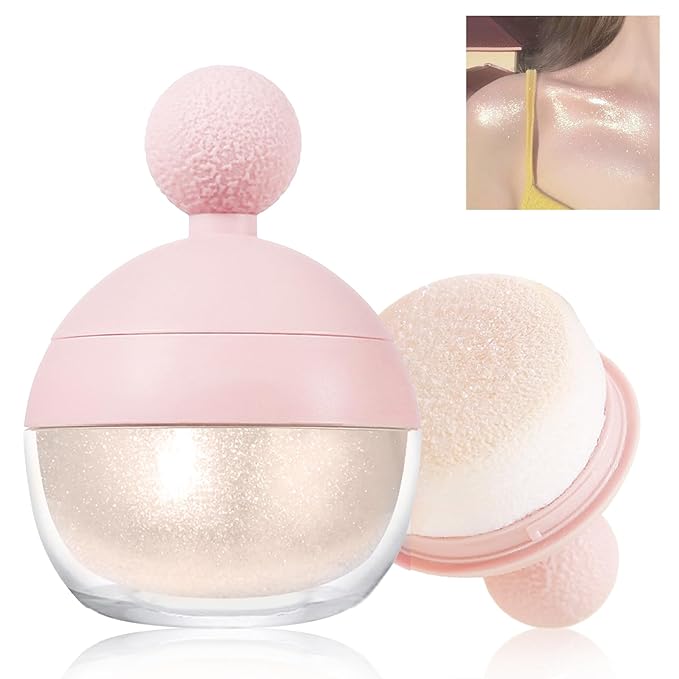 Highlighter Makeup Powder, Body Shimmer Sparkle Face Highlighter Women02#