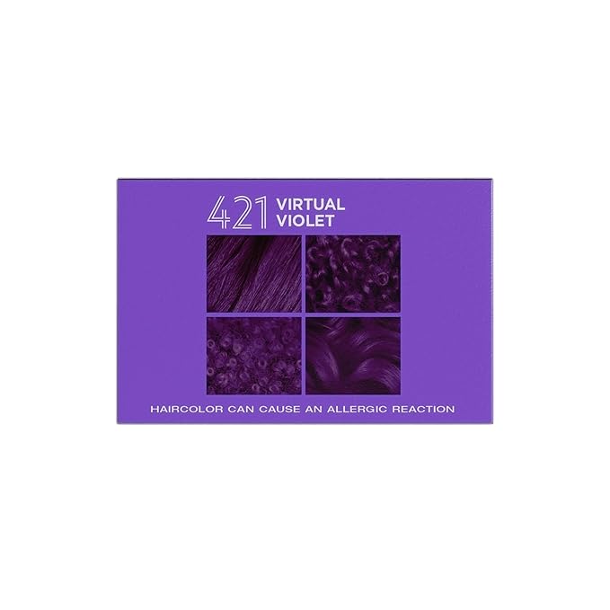 Softsheen-Carson Dark and Lovely Hair Dye, Fade Resist Hair Color with Conditioning Mask, Virtual Violet, 1 Kit
