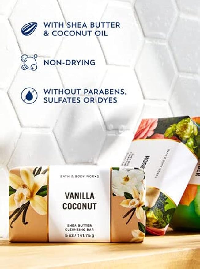 Bath and Body Works Eucalyptus Spearmint Shea Butter (5 oz / 141 g) Cleansing Bar