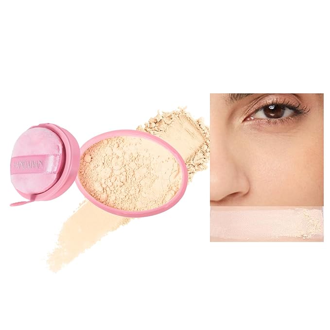 Loose Face Powder Setting Powder Makeup 0. (V03)With Powder Puff 67oz