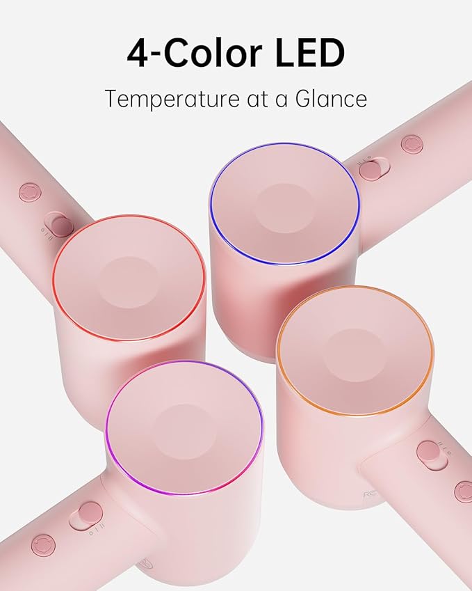 Laifen Hair Dryer SE, 200 Million Negative Ionic Blow Dryer with 105,000 RPM Brushless Motor 1400W Powerful Fast Drying High-Speed Low Noise Hairdryer with Magnetic Attachments