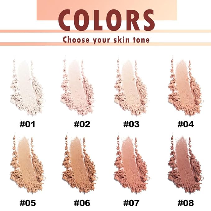 Oil Control Face Pressed Powder, Matte powder setting 1 Pcs)