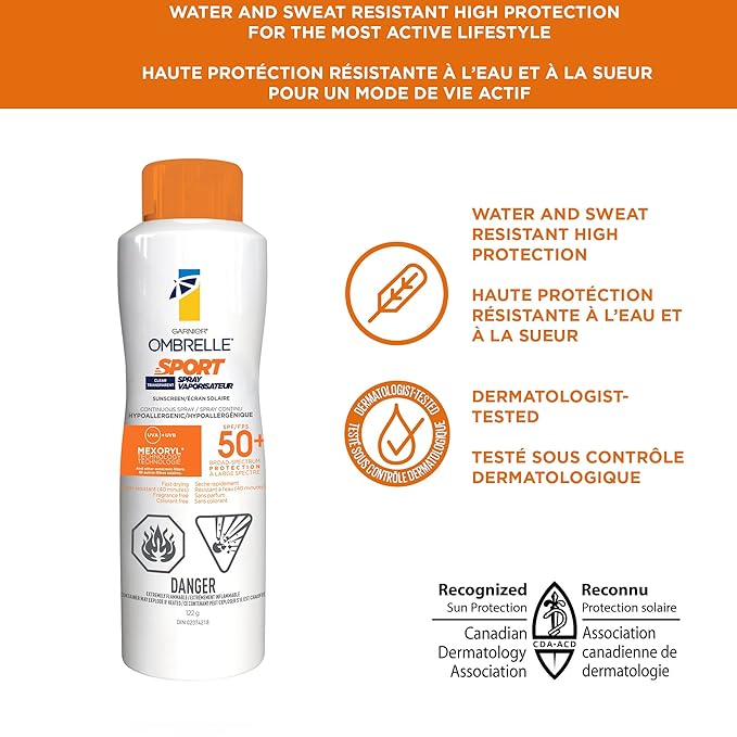 OMBRELLE SPORT, Continous Spray SPF