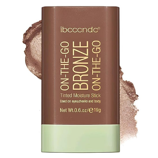 On-The-Go Bronzer Stick,Multi-Use Cream Contour Stick,Natural Long Lasting Stick,Multi-Use