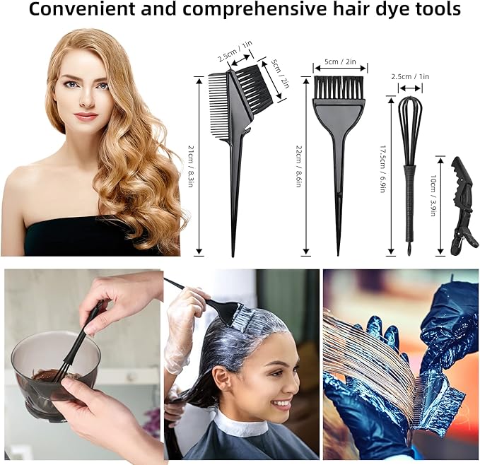 ROOHUA 28Pcs Hair Dye Coloring