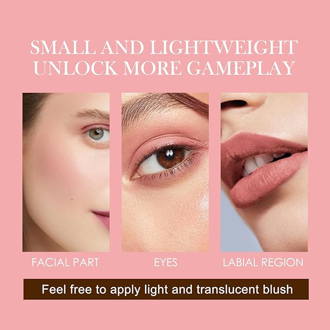 Makeup Blush Stick, Cream Blush Stick, Tinted Solid for Women