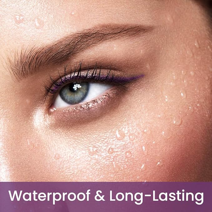 Kaely 1.5mm Skinny Gel Eyeliner Pencil,Grape Purple Cat Eye Liner Makeup Pen,Cream Smooth Eyeliner Crayon,delineador de ojos contra el agua,Waterproof Long Lasting 16 Hour,Vegan & Cruelty Free,05