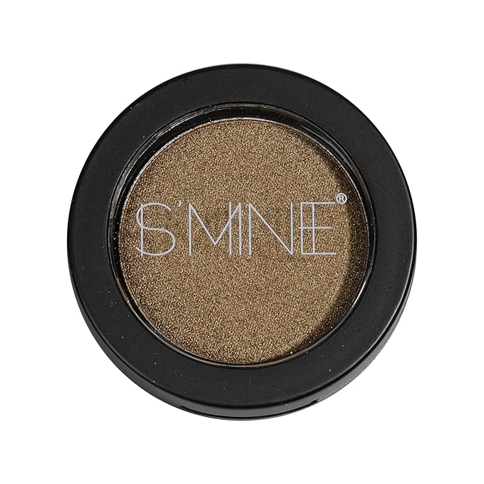 ISMINE Single Light Brown Eyeshadow, Shimmer Bronze, High Pigment, Longwear Single Matte Eyeshadow Eye Makeup for Day & Night (#15)